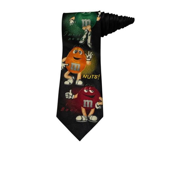 Ralph Marlin M&M’s With Glow Candy Novelty Necktie Polyester Vintage - Picture 1 of 7